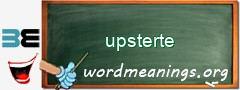 WordMeaning blackboard for upsterte